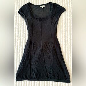 American Eagle Outfitters Grey Short Sleeved Mini Dresss